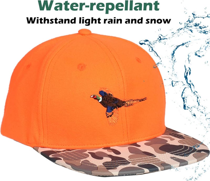EDTREK Performance Outdoorsman Snapback Truck Hat with Flat Brim - Unique Animal Embroidery - Image 3